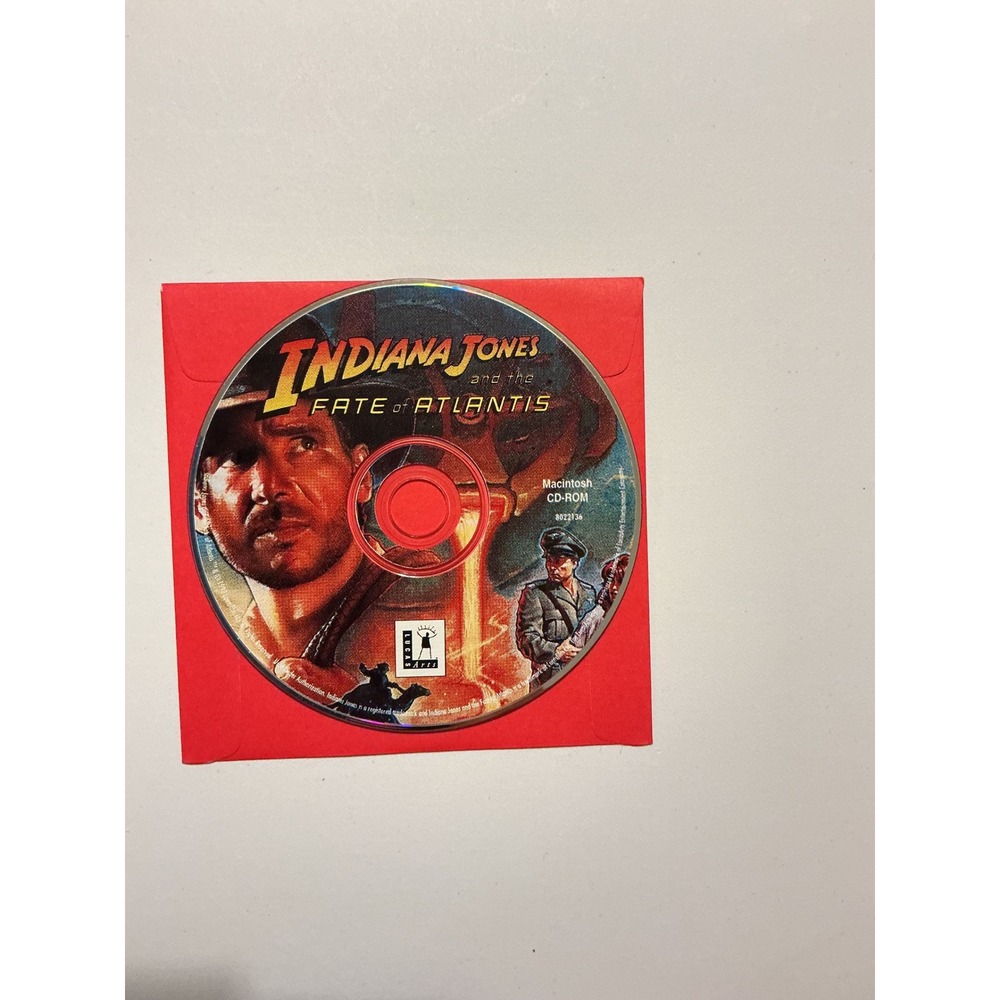 Indiana Jones and the Fate of Atlantis CD ROM MAC LucasArts 1992